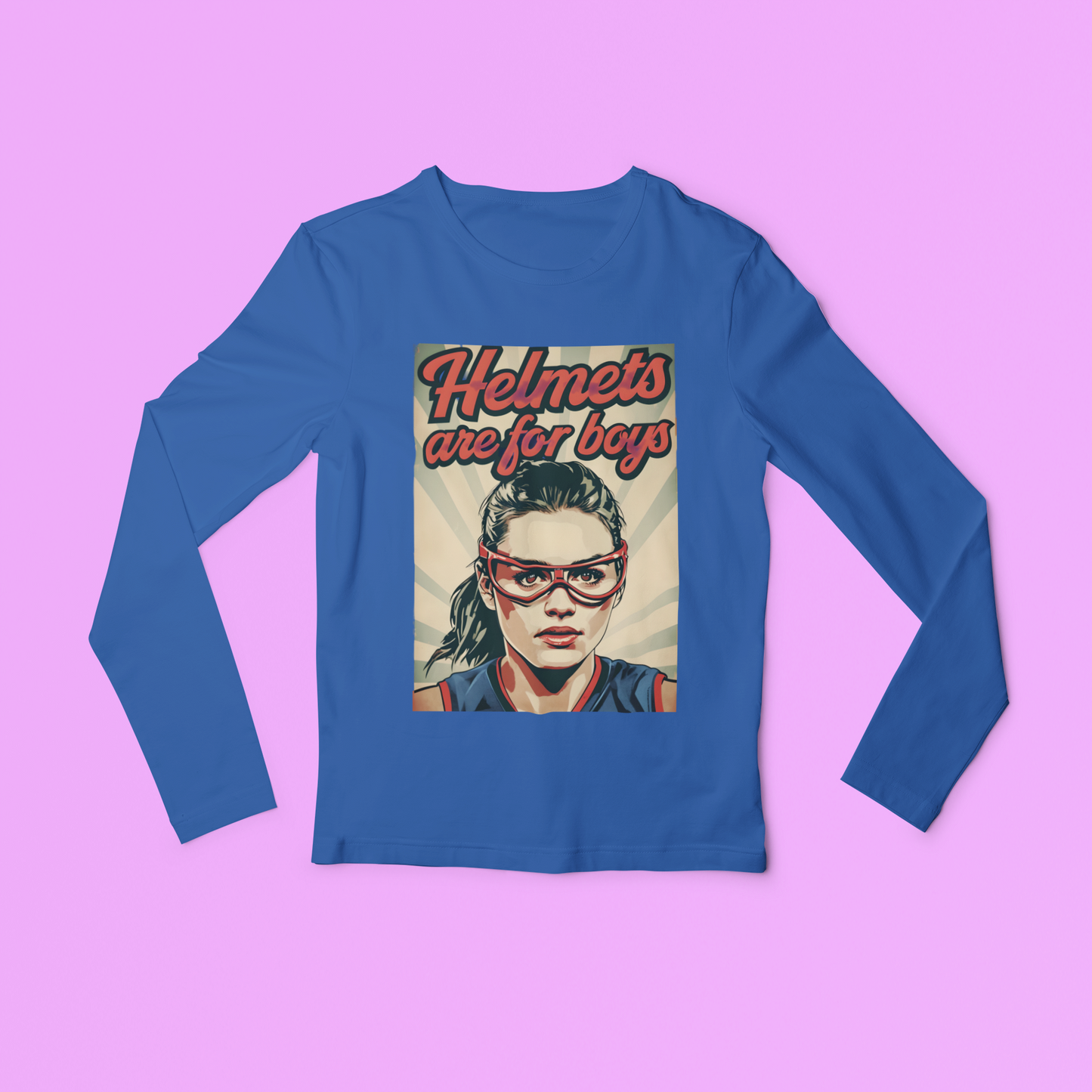 Helmets Are For Boys Youth Long Sleeved Tee