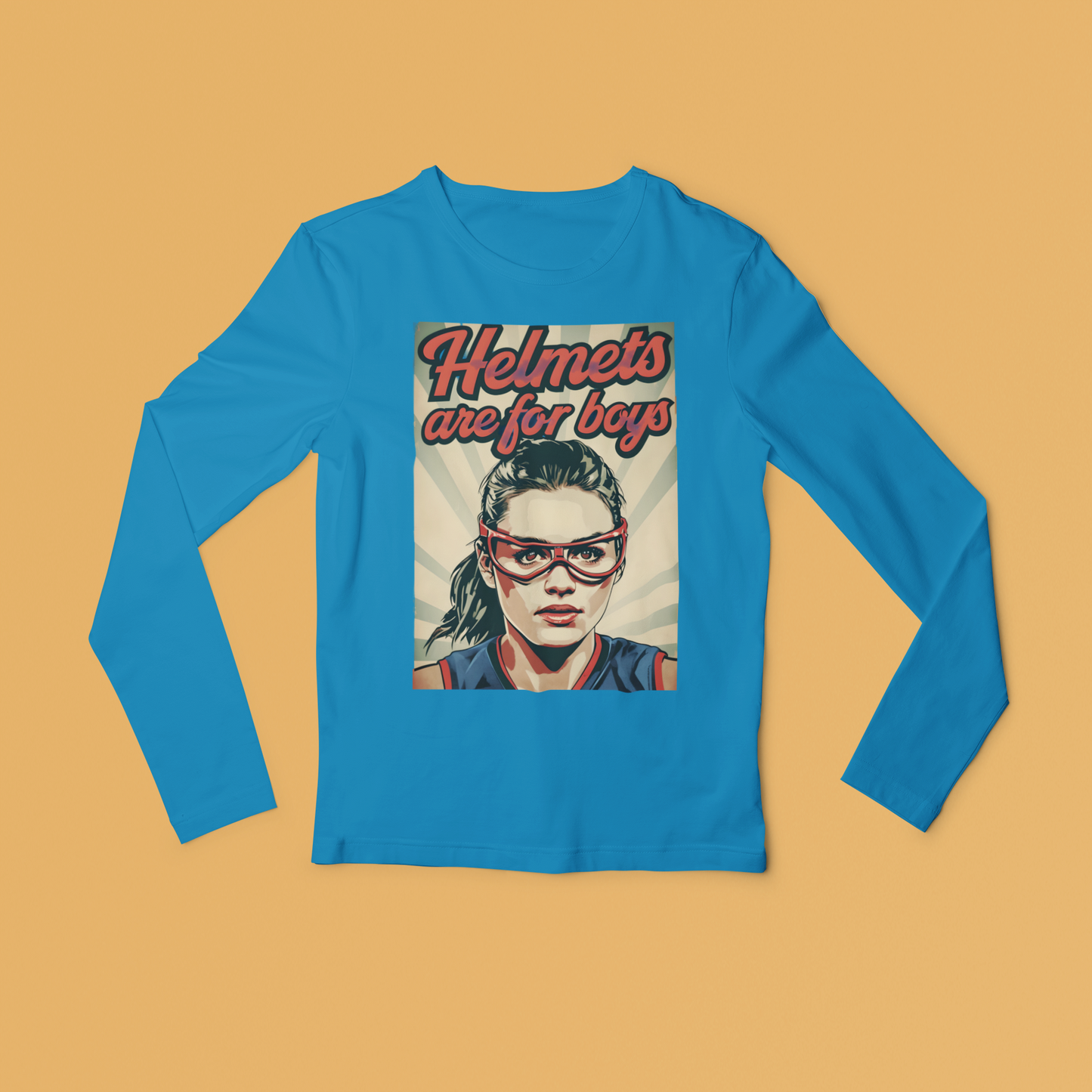 Helmets Are For Boys Long Sleeved Tee
