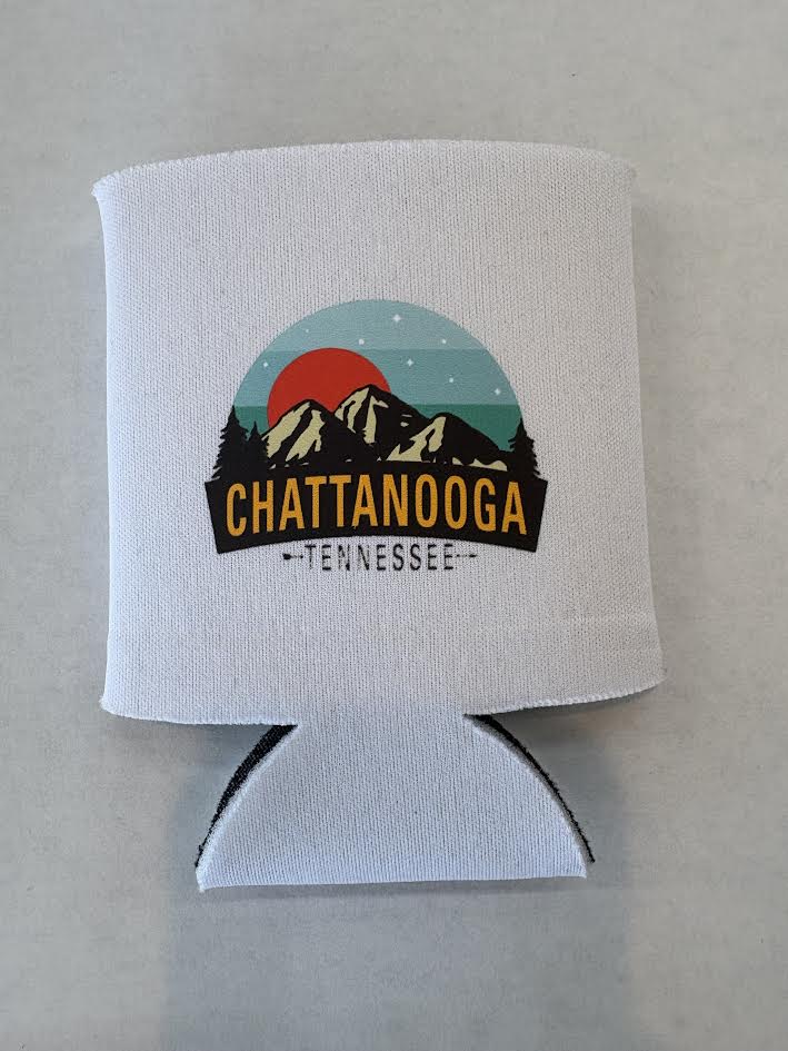 Brilliant Teal Sunrise Coozie