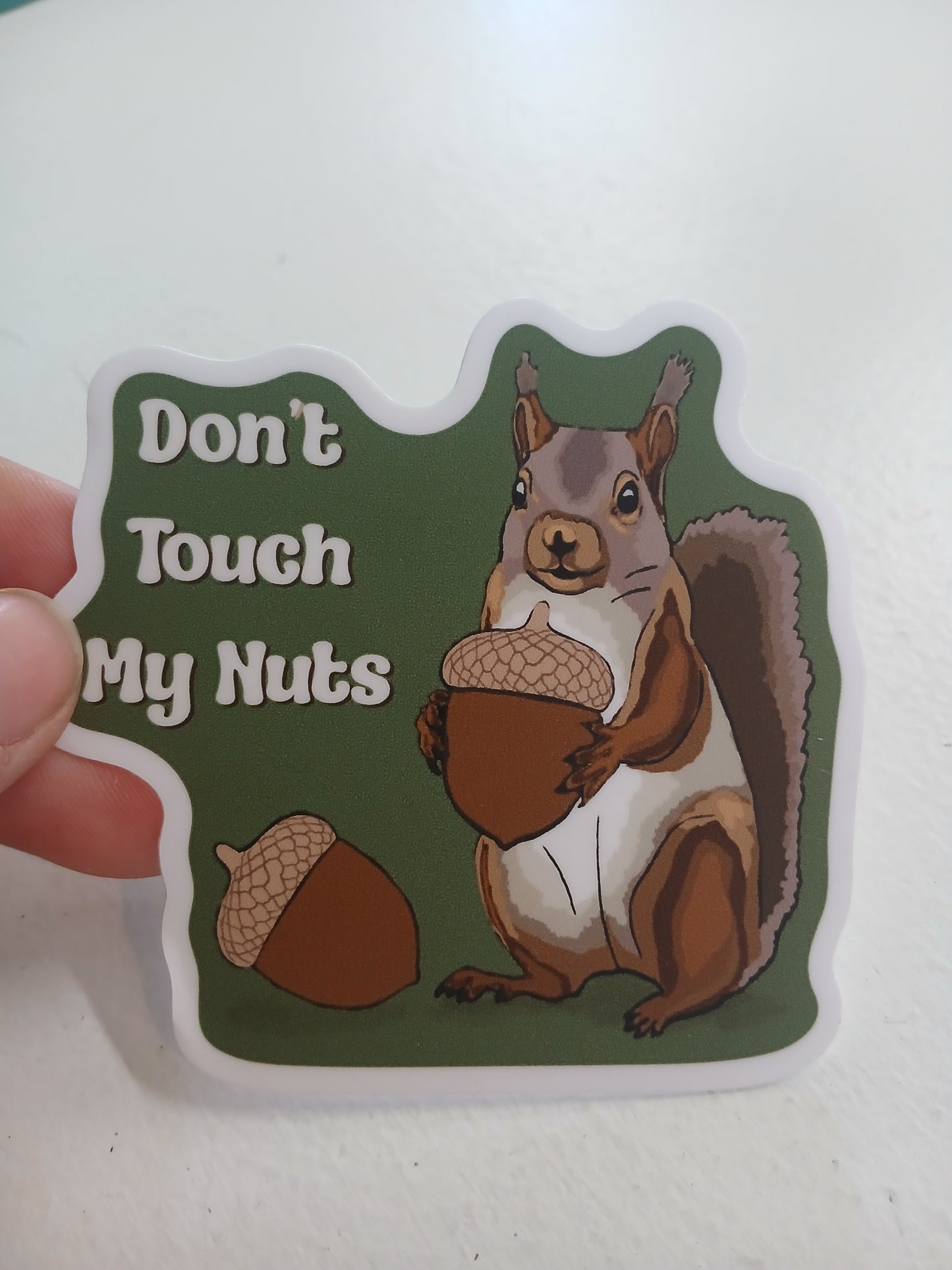 Don't Touch My Nuts Sticker- Wanderland