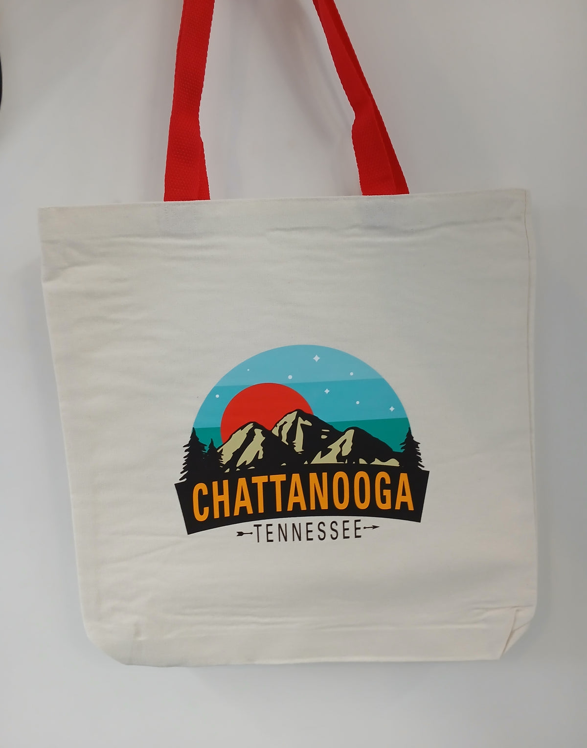 Chattanooga Brilliant Teal Tote- Red Handles