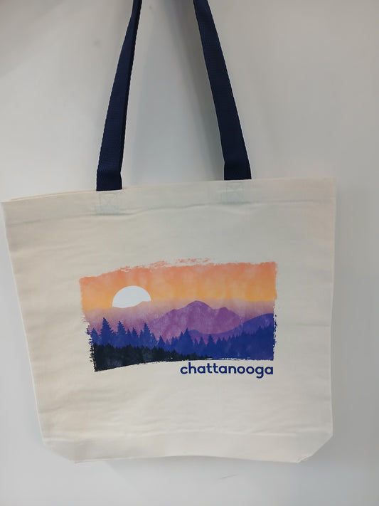 Purple Mountain Majesty Tote- Black Handles