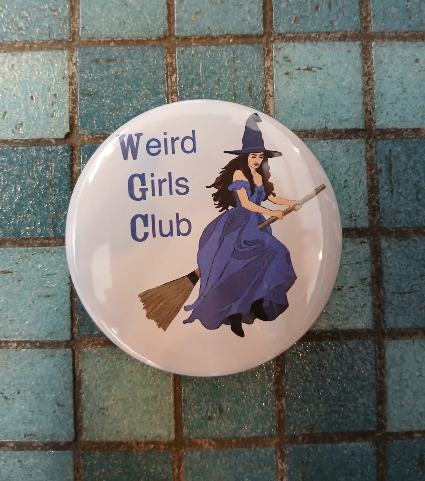 Weird Girl Club Pin- 2.25