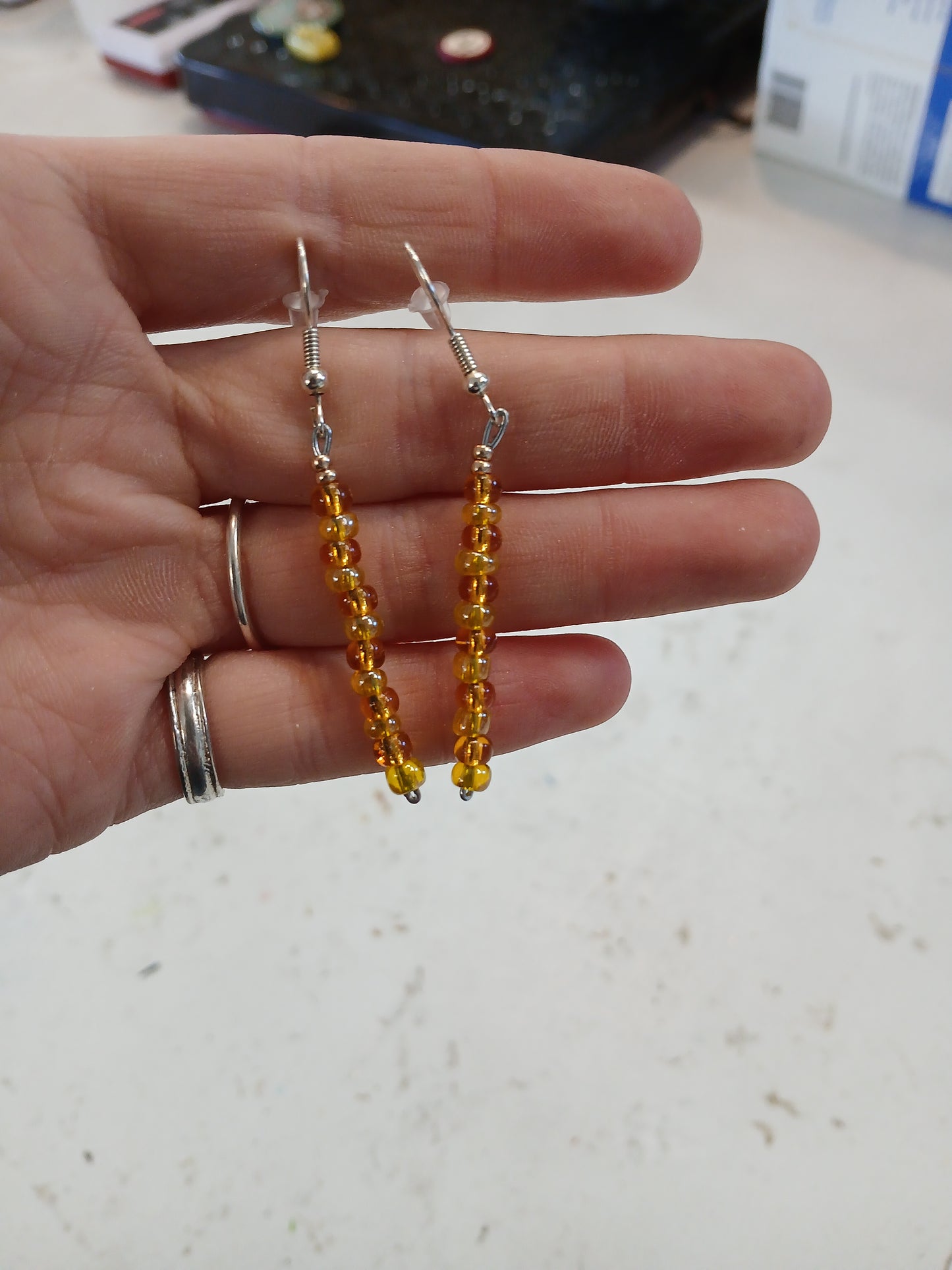 Beaded Drop Earrings