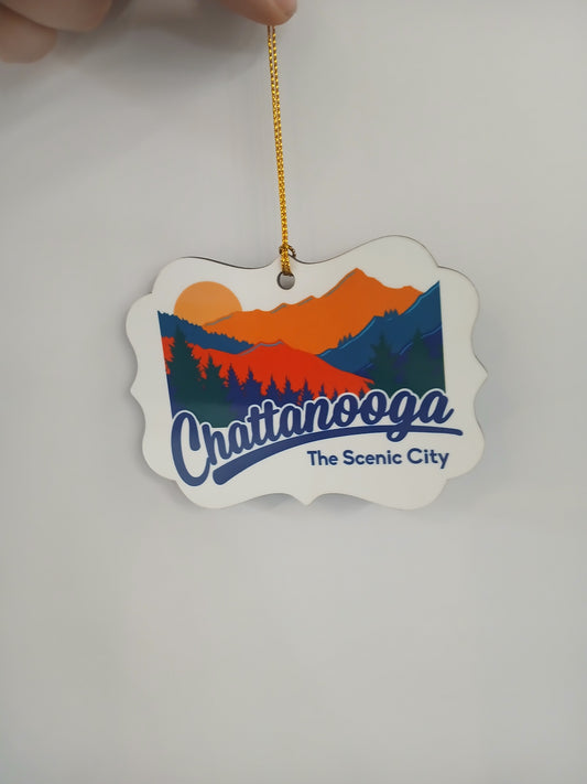 The Scenic City Chattanooga Wooden Ornament