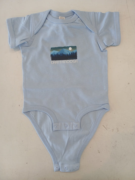 Blue Moon Rising Onesie- Blue
