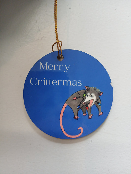 Merry Crittermas Wooden Ornament- Wanderland