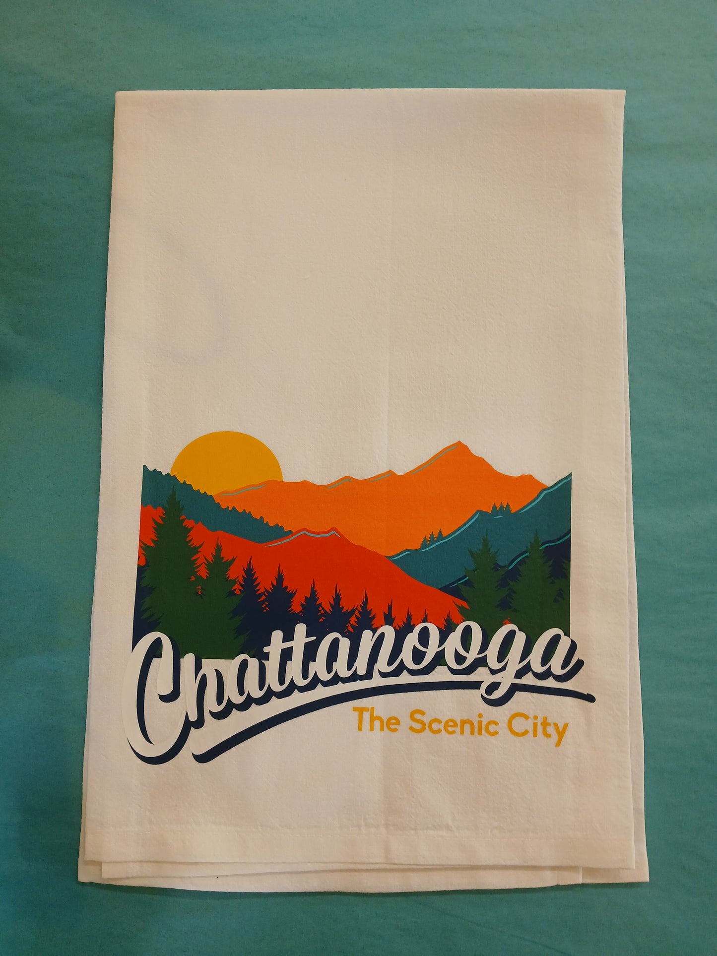Scenic City Chattanooga Tea Towel