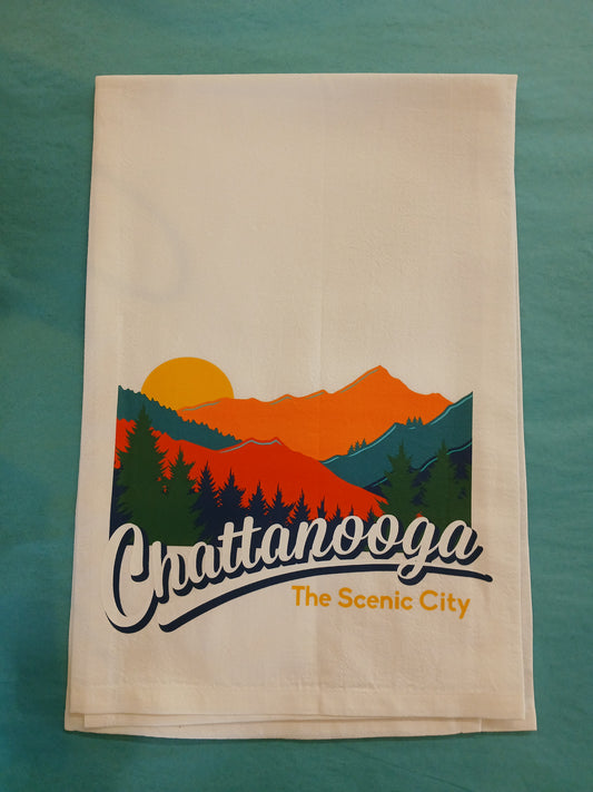 Scenic City Chattanooga Tea Towel