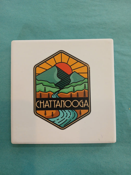 Square Chattanooga Coaster
