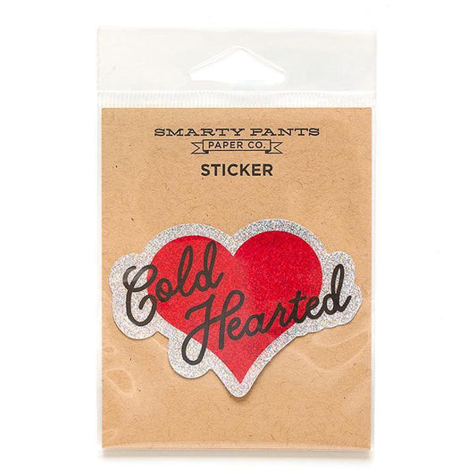 Cold Hearted Vinyl Sticker - Smarty Pants Paper Co.