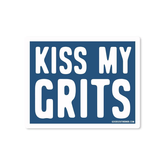 Kiss My Grits - Good Southerner Vinyl Sticker