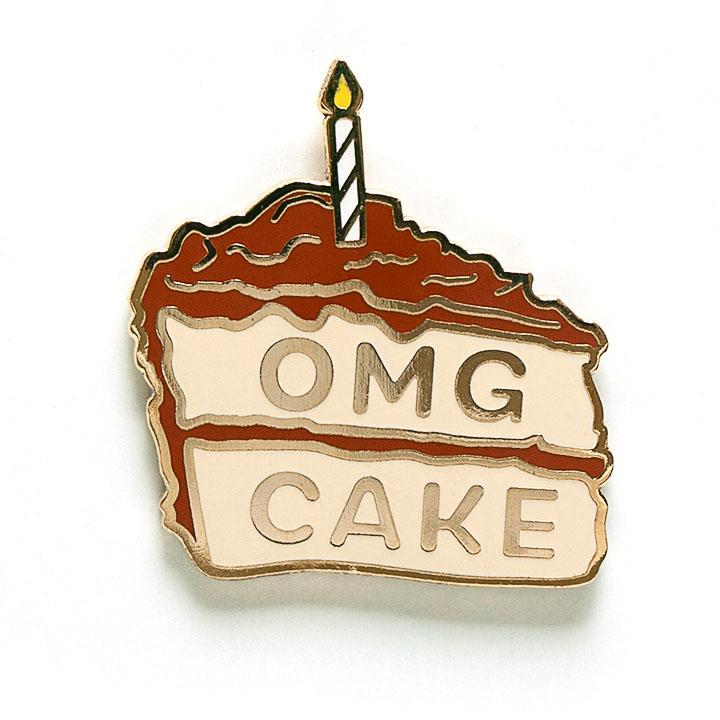 OMG Cake Pin - Smarty Pants Paper Co.
