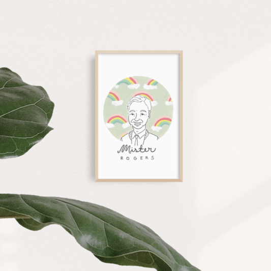 Mini Mister Rogers Print-Paris Woodhull
