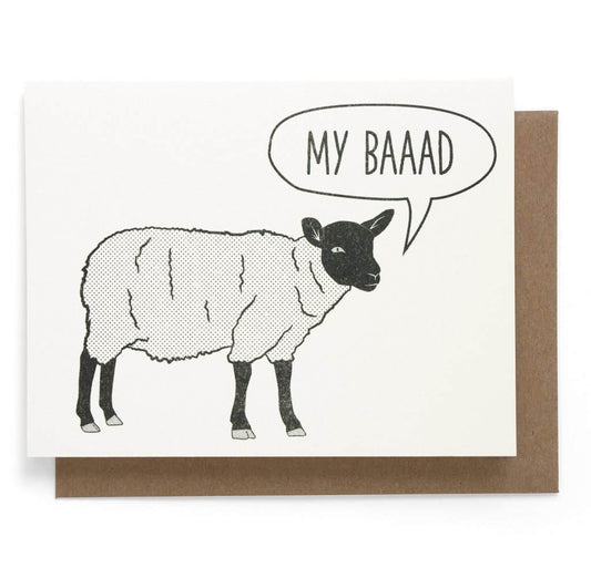 My Bad Greeting Card - Smarty Pants