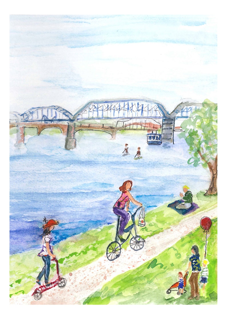 Art Prints of Chattanooga by Robin Howe - Coolidge Riverfront