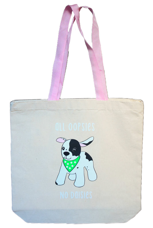 All Oopsies No Daisies Tote- Pink Handles- Wanderland