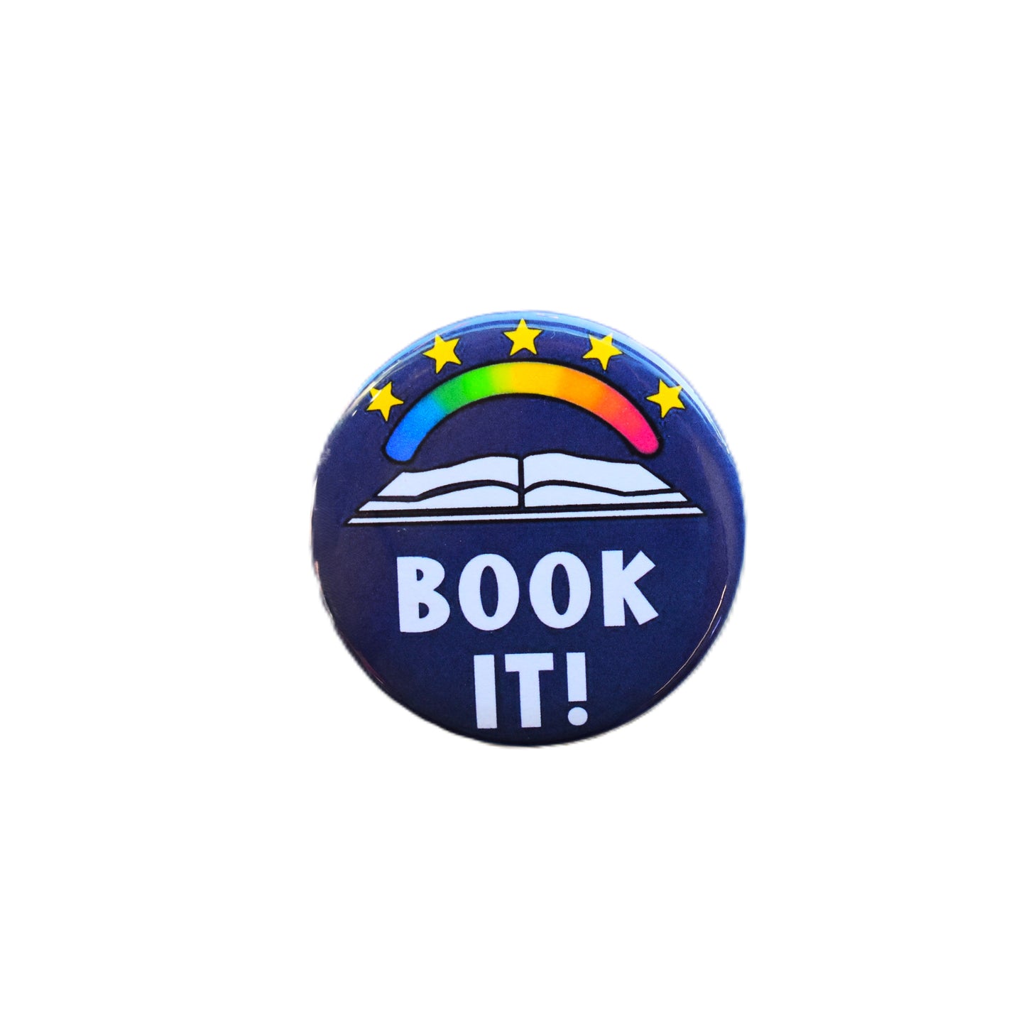 Book It 2.25 Inch Button-Wanderland