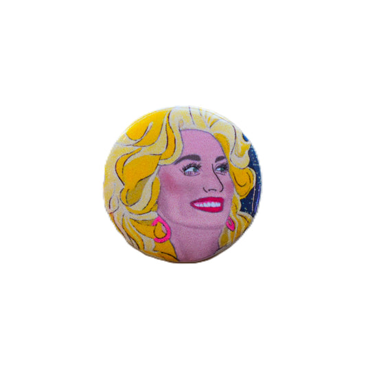 Dolly Two 1.25 Inch Button-Wanderland