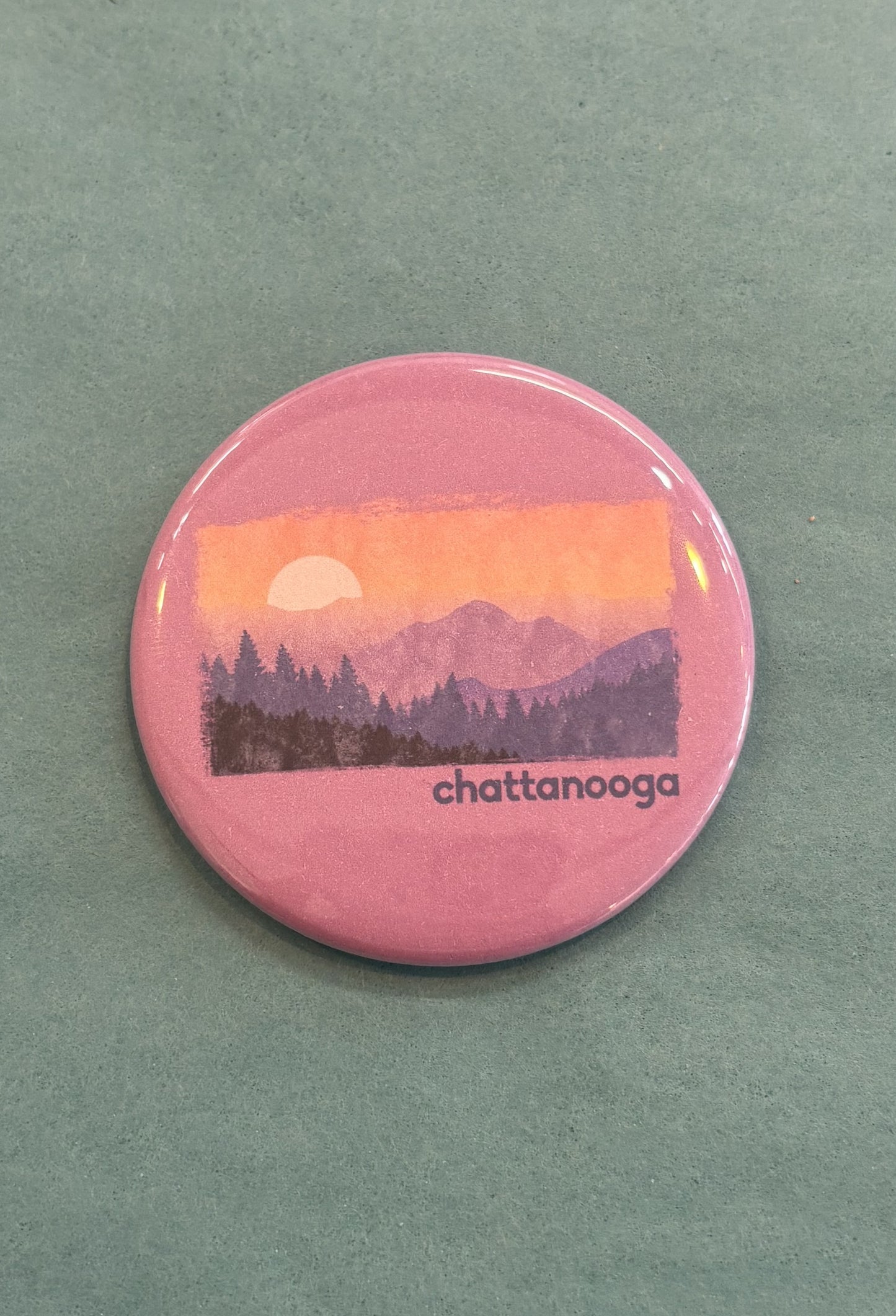 Purple Mountain Majesty Round Magnet