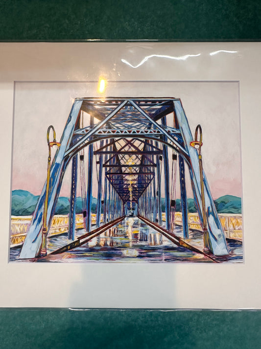 Blue Walnut Street Bridge 11x14 - Adrienne Powell