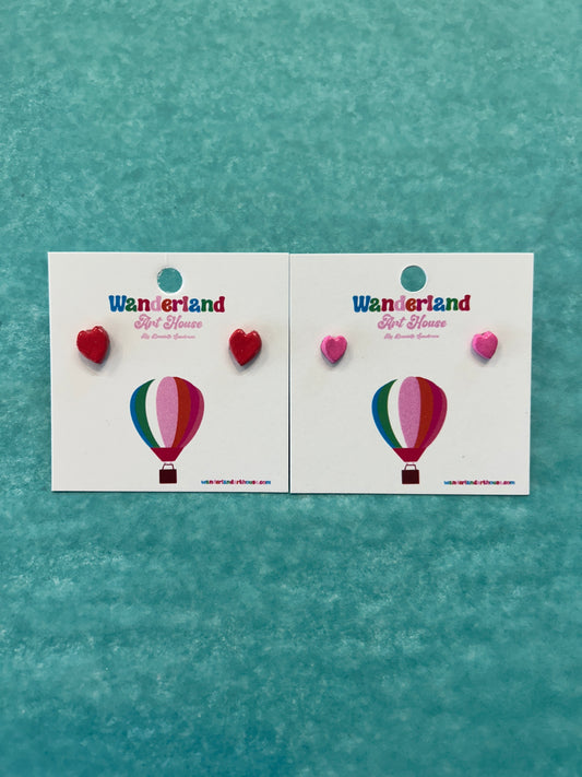 Heart Stud Earrings- Wanderland