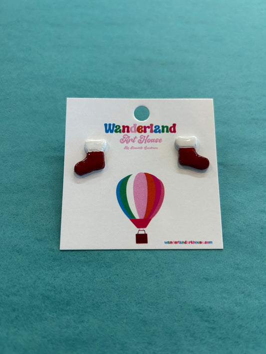 Stocking Stud Earrings- Wanderland