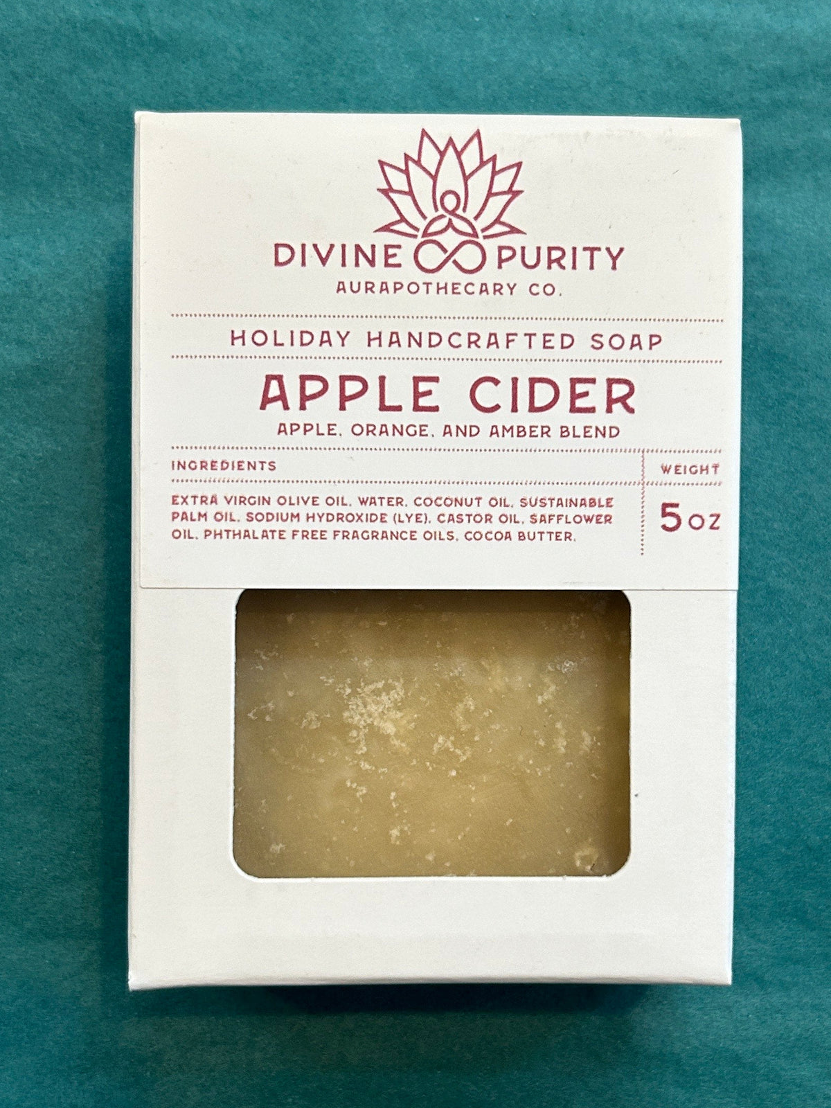 Divine Purity Bar Soap - Apple Cider
