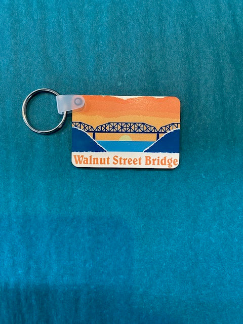 Walnut St Bridge Keychain- Marcy Johnson