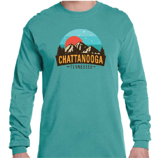 Teal Long Sleeve Sunset- New South Trading Co