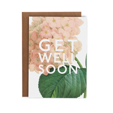 Get Well Soon (Hydrangea) - Chris Lykins Lost Art Greeting Card