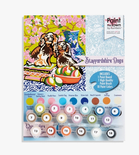 Paint the Town by Numbers - Staffordshire Dogs