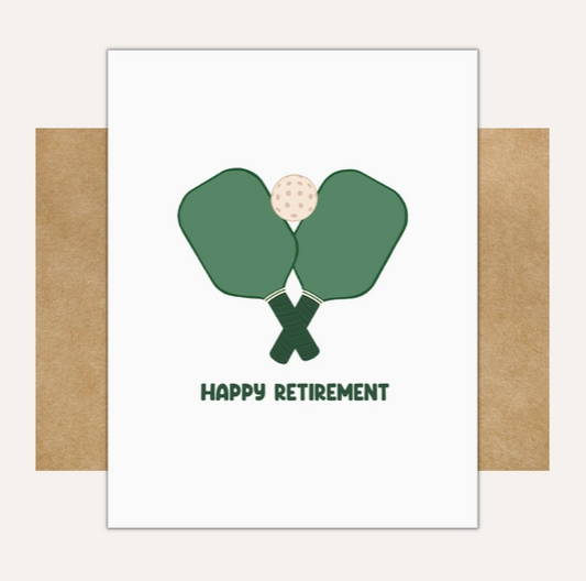 Pickleball Retirement Greeting Card-Kelly Scott
