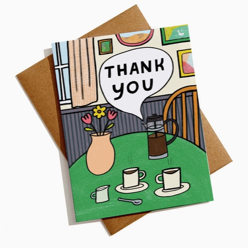 Thank You Coffee Greeting Card-Aviate Press