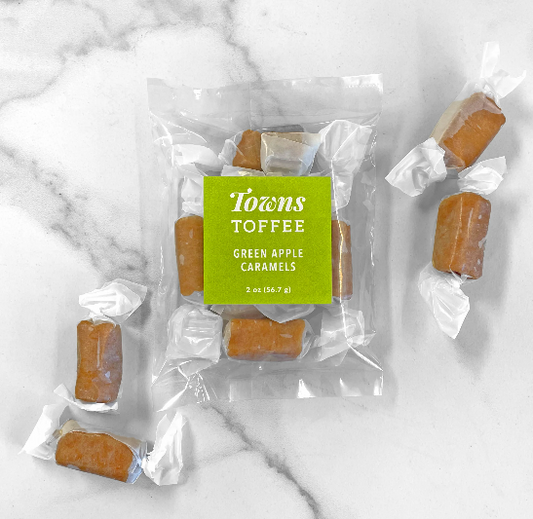 Green Apple Caramels-Towns Toffee