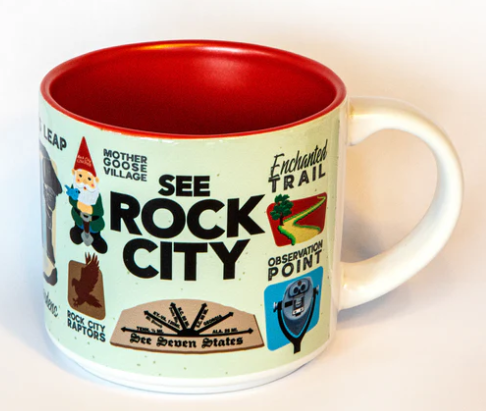 Rock City Gnome Sticker Art Mug