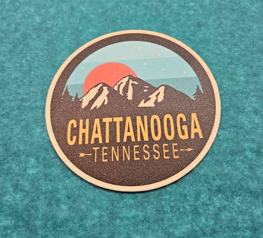 Brilliant Teal Sunrise Coaster - New South Trading Co