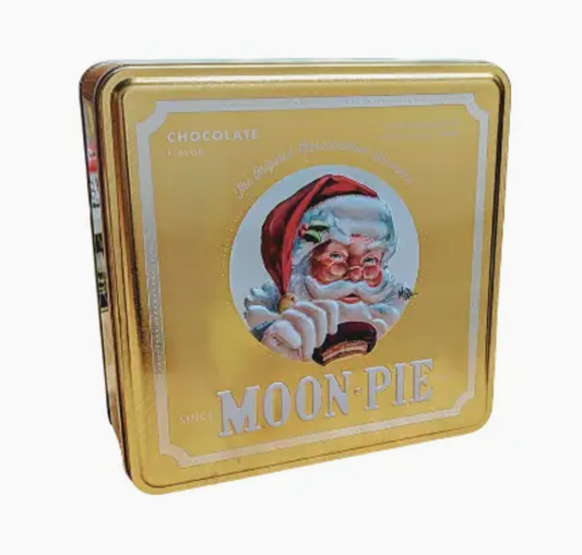 Gold Santa Holiday Tin-MoonPie