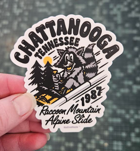 Raccoon Mountain Sticker-Nativemade