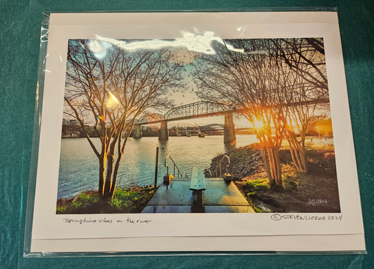 Steven Llorca Print 8x12-Springtime Vibes On The River
