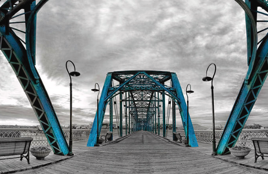 Steven Llorca Print 12x18-Foggy Amid The Bridge