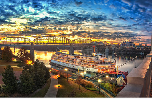 Steven Llorca Print 12x18-Delta Queen Sunrise