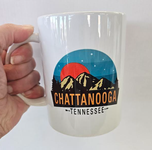 Brilliant Teal Sunrise Mug