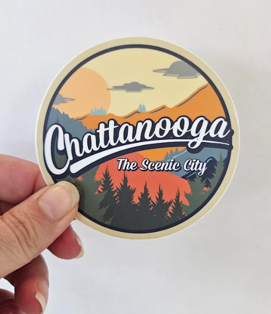 Scenic City Sticker Round-New South
