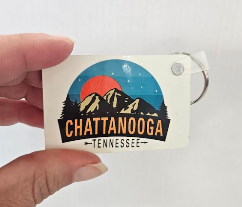 Teal Sunrise - New South Keychain
