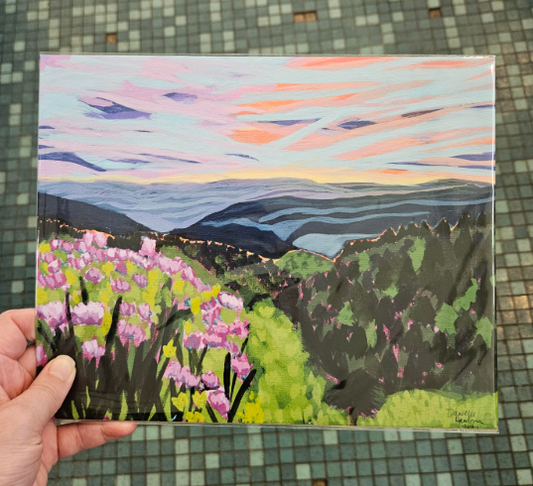 Blue Ridge Mountains Sunset - Danielle Landrum 8x10 Print