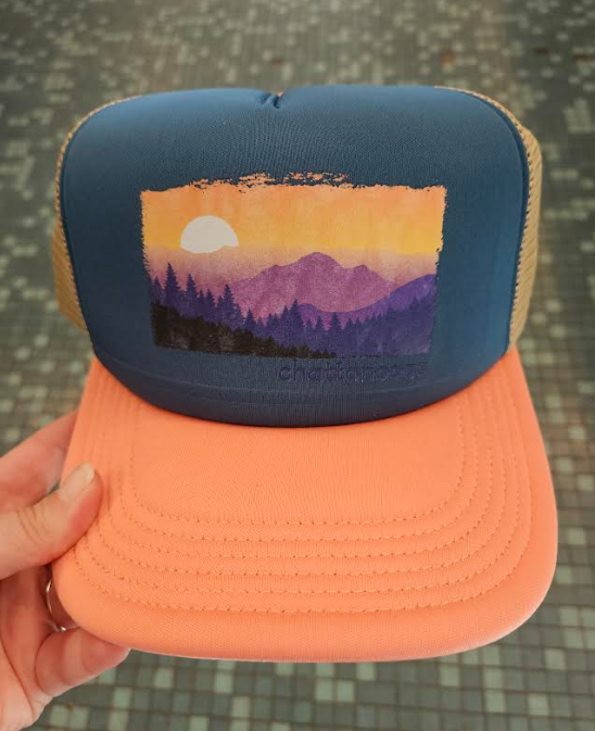 Chattanooga Purple Mountains Hat - Cobalt, Salmon, & Tan