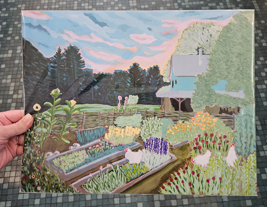 Danielle Landrum Country Garden 11x14