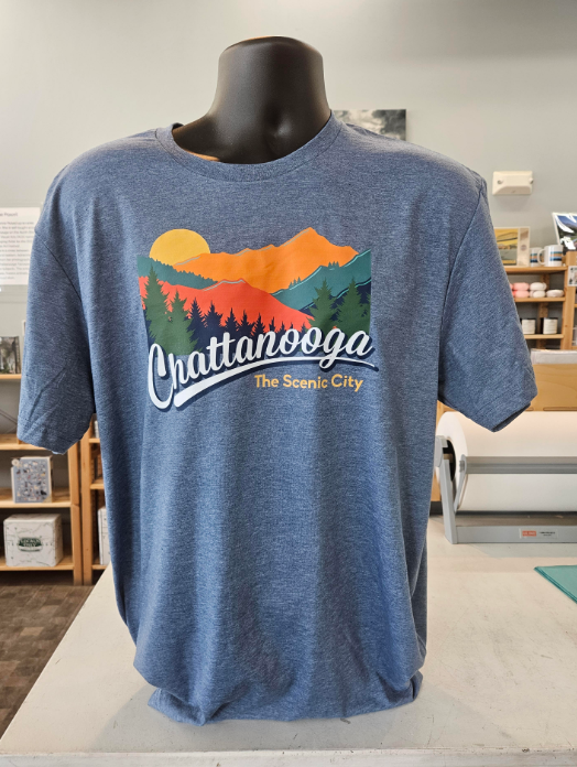 The Scenic City Shirt Chattanooga - Grey