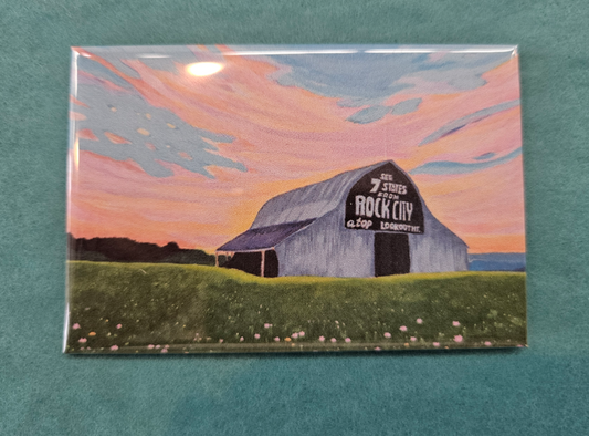 Rock City Sunset Kitchen Magnet